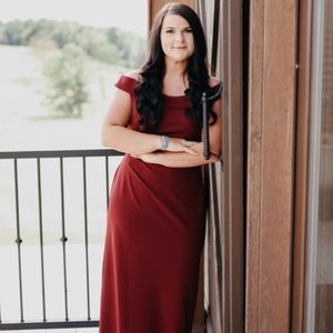Size 10 maroon Bridesmaids dress
